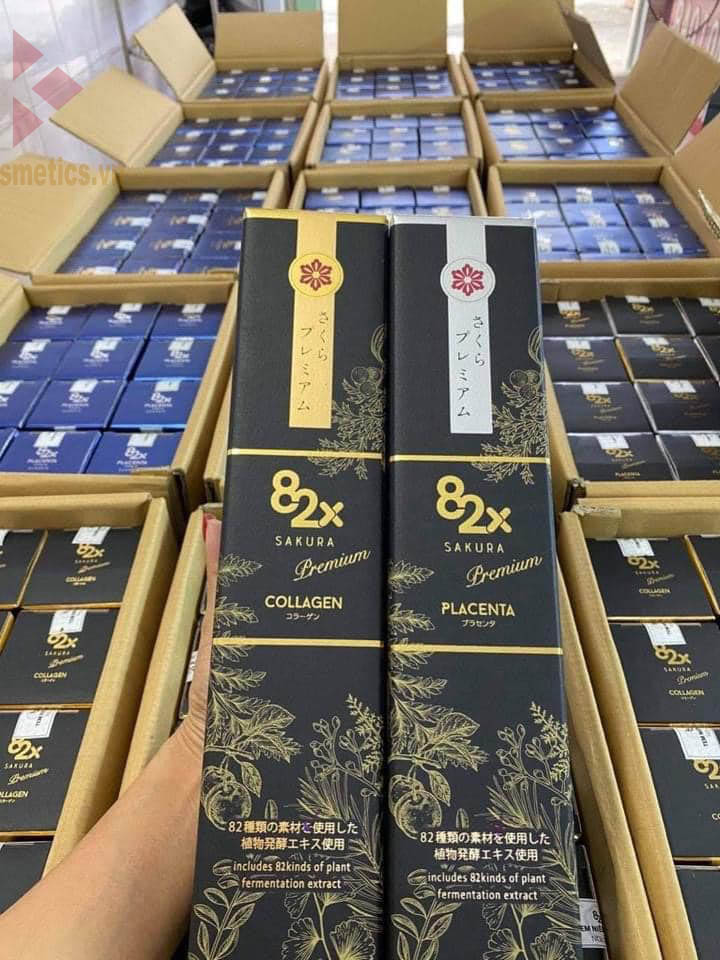 nước uống nhau thai nhật bản | 82x sakura placenta