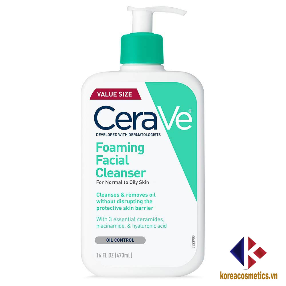 sữa rửa mặt CeraVe Foaming Facial Cleanser