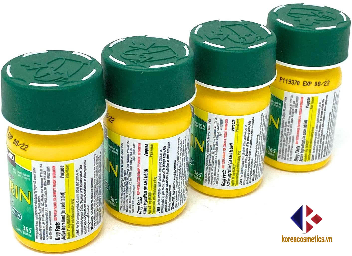 aspirin kirkland | aspirin trị đau đầu