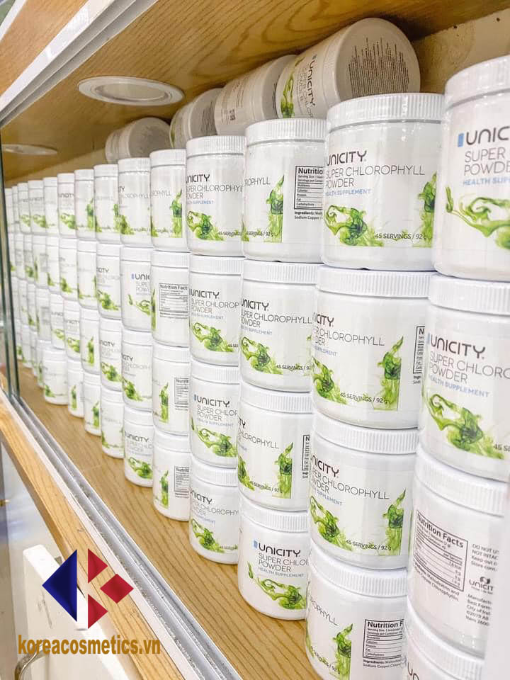 bột diệp lục unicity super chlorophyll powder