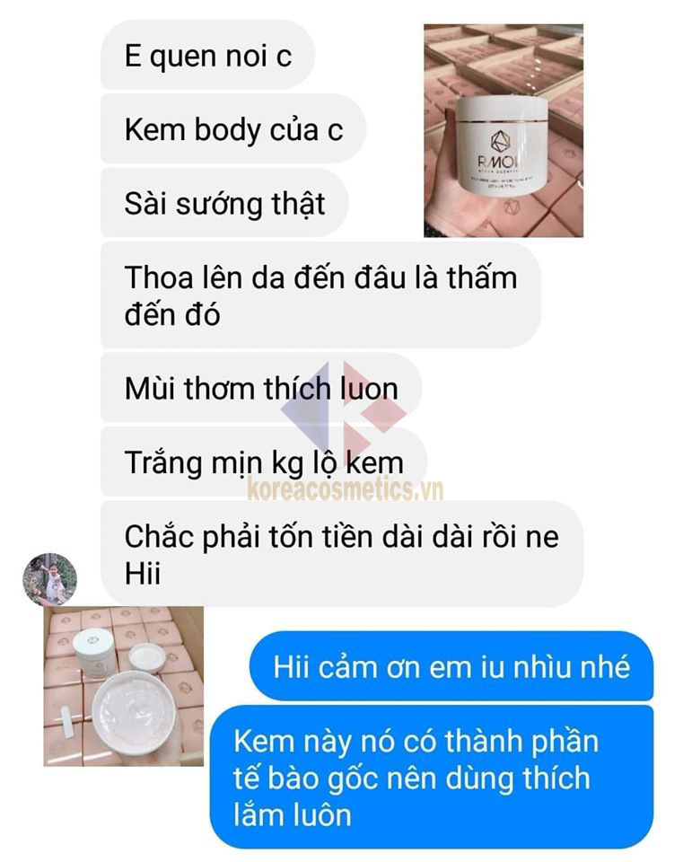 review kem body rmon | kem rmon có tốt không