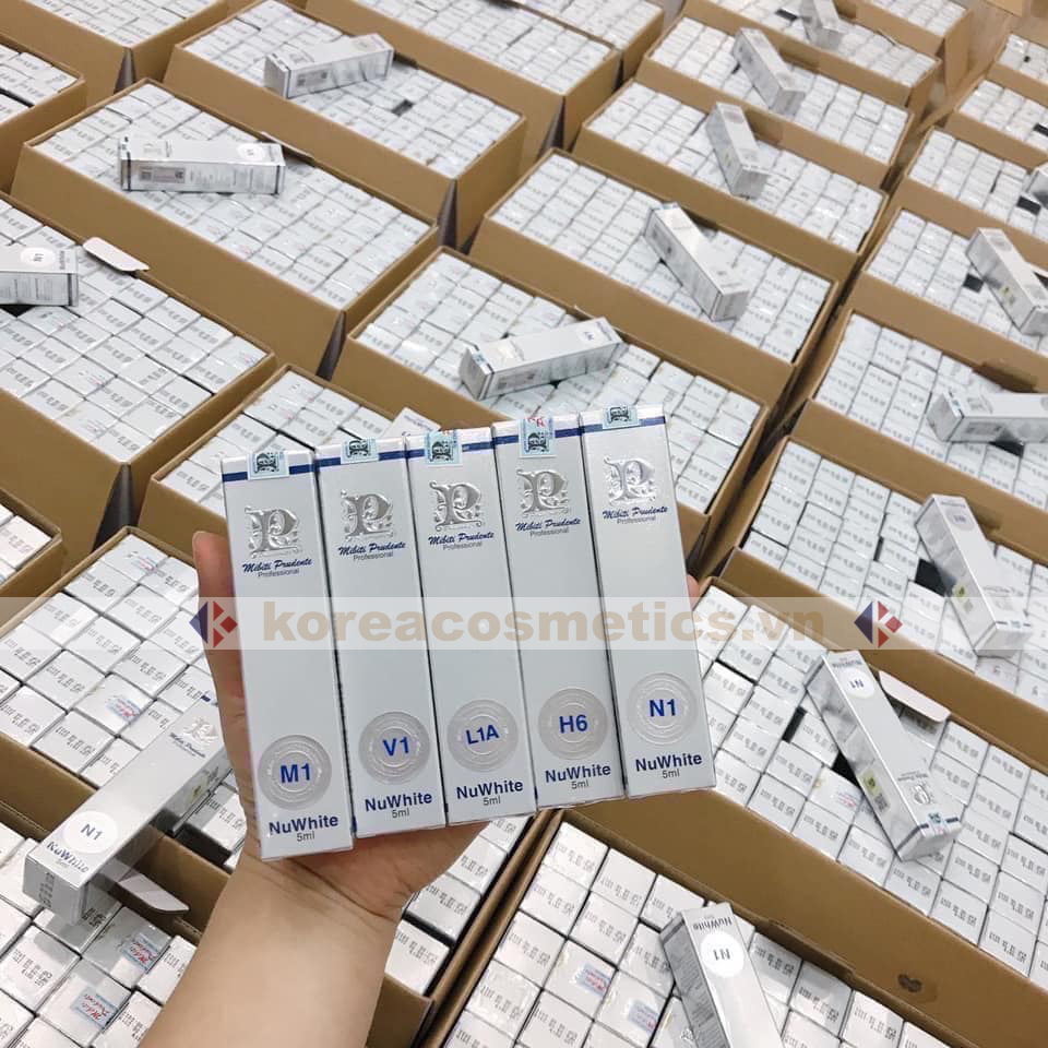 kem trị thâm môi nuwhite | kem làm hồng môi l1a v1