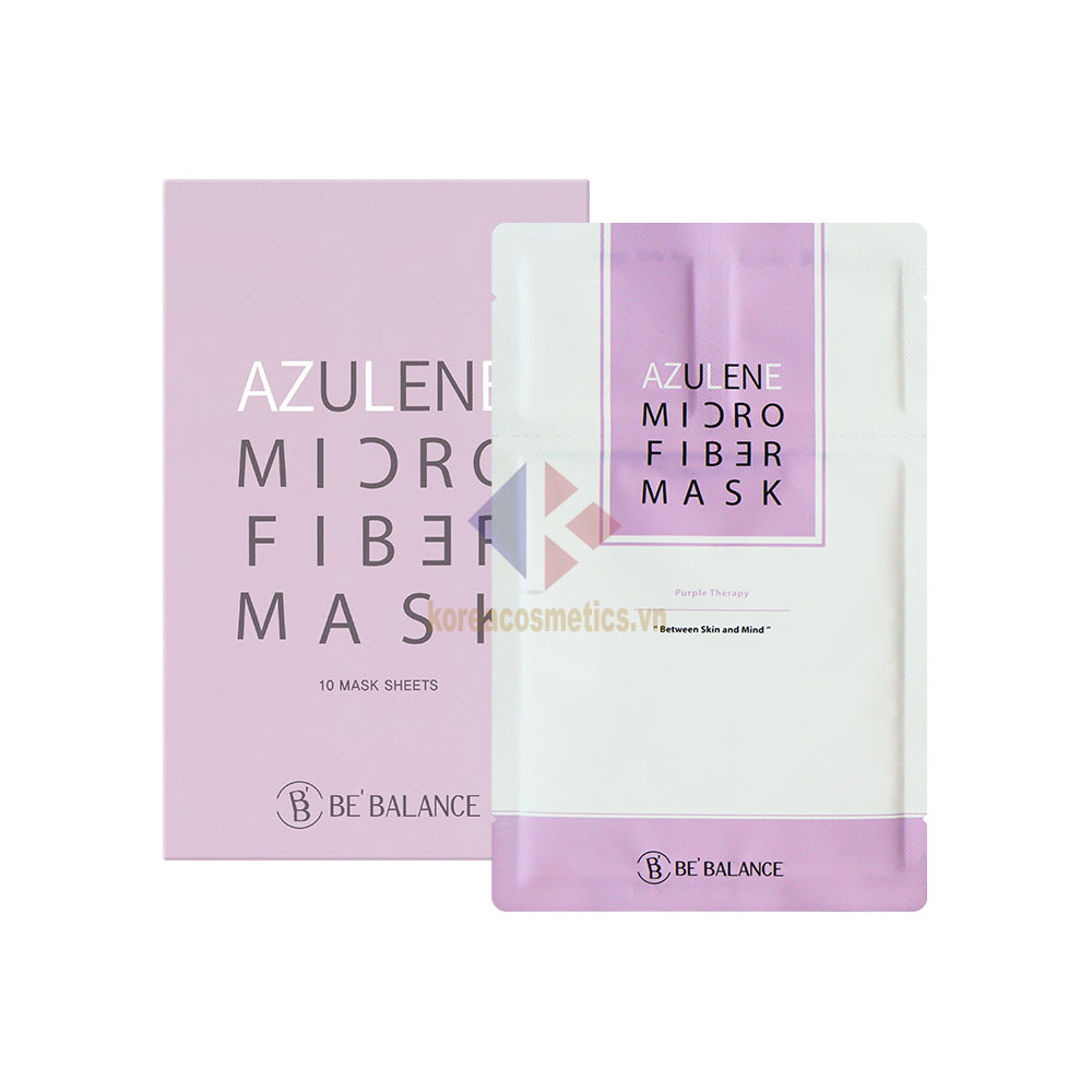 mặt nạ tím be balance | azulene micro fiber mask