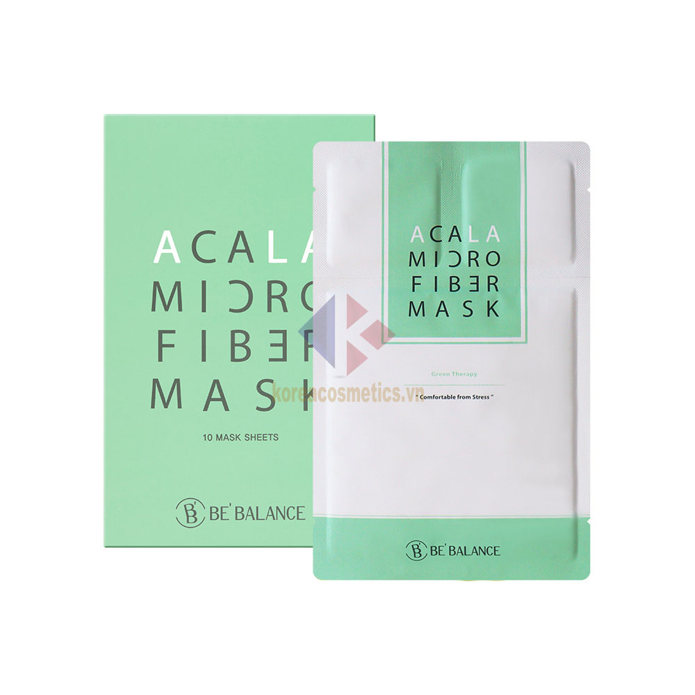 mặt nạ be balance xanh lá cây | acala micro fiber mask