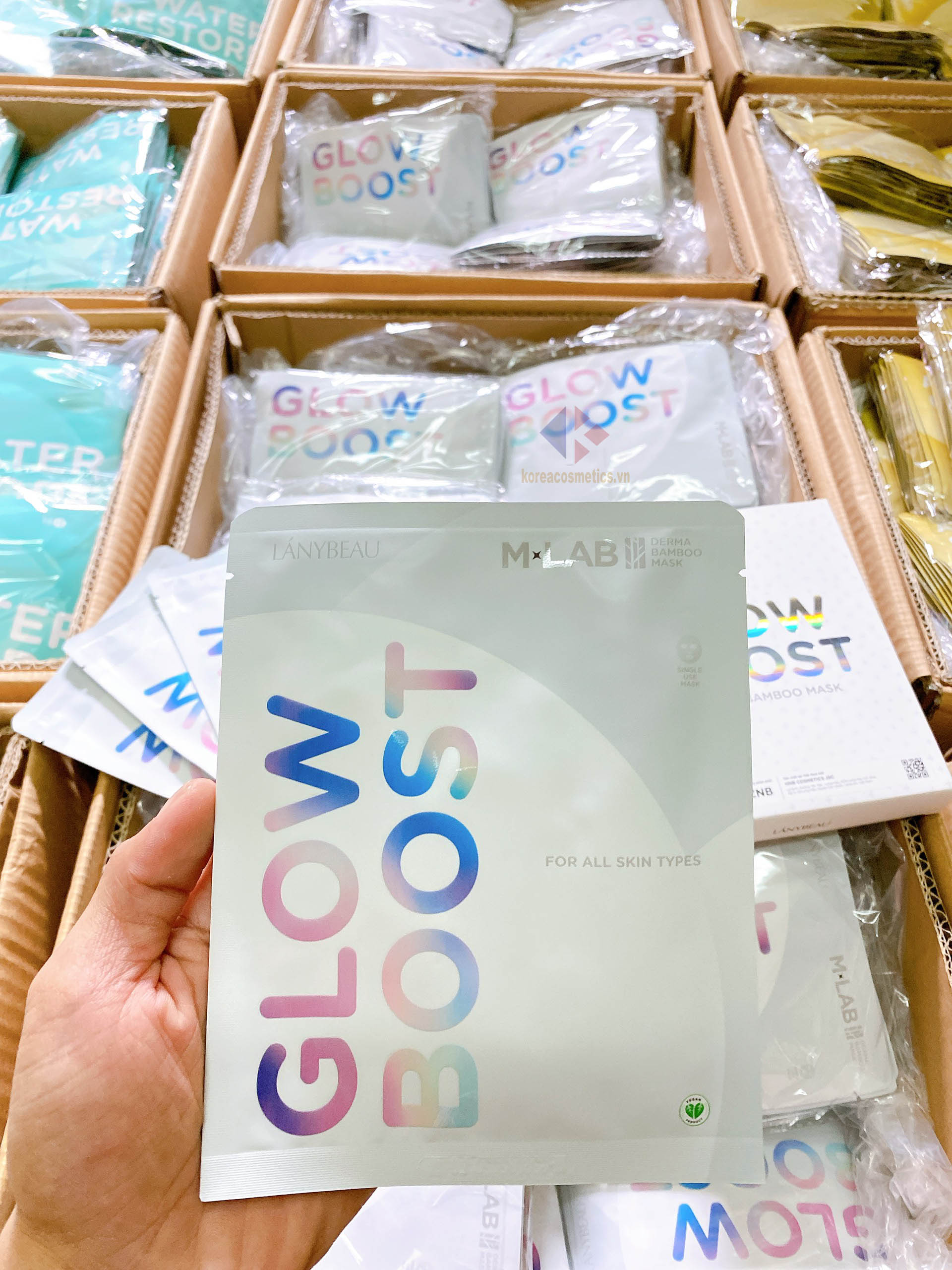 mặt nạ mlab trắng glow boost | mặt nạ dưỡng trắng MLAB