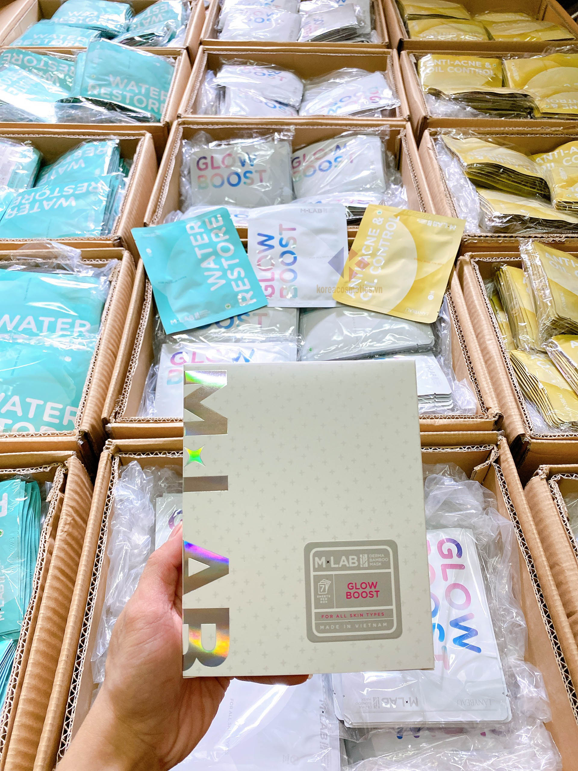 mặt nạ mlab trắng glow boost | mặt nạ dưỡng trắng MLAB