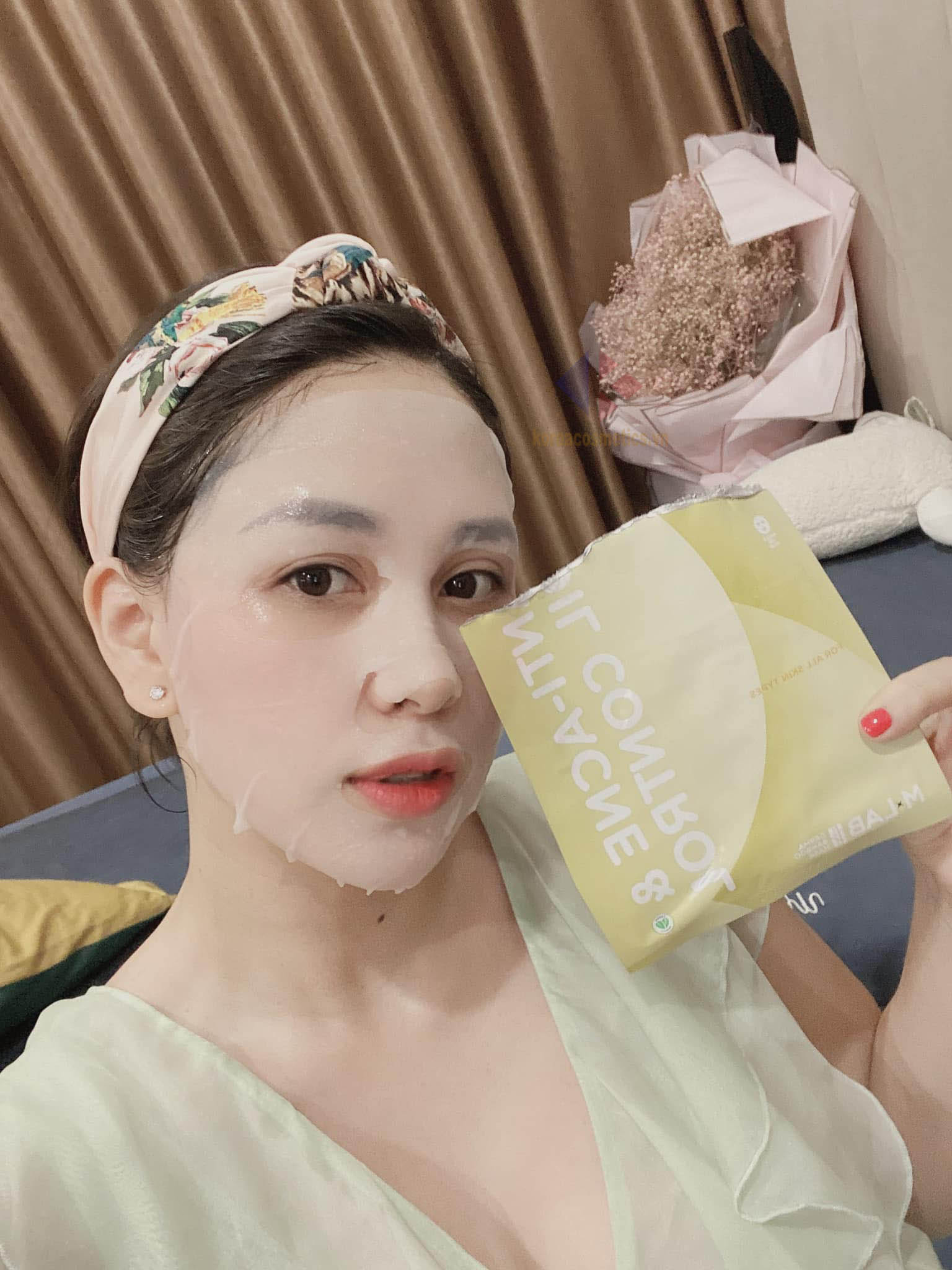 mặt nạ vàng mlab anti-ane & oil control | mặt nạ trị mụn MLAB
