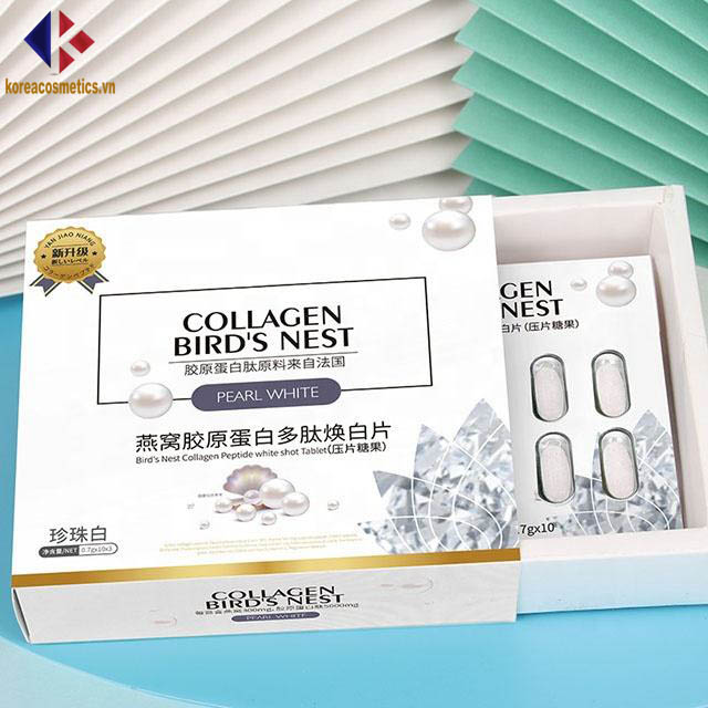 Viên uống trắng da Collagen Bird Nest Pearl White