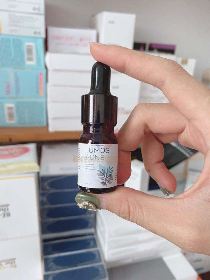 review serum trị mụn lumos acne | lumos acne có tốt không