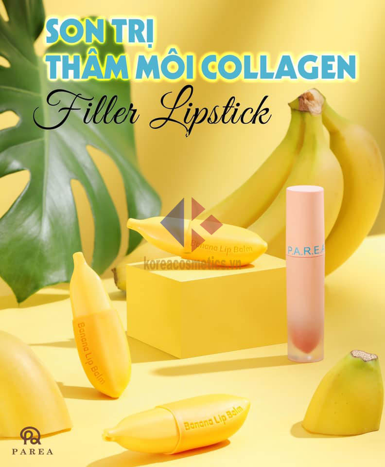 son filler lipstick | banana lip balm parea