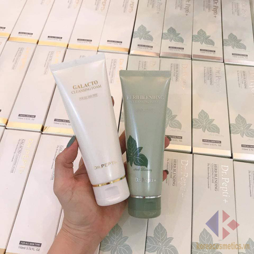 sữa rửa mặt bạc hà | dr pepti herb blending cleansing foam