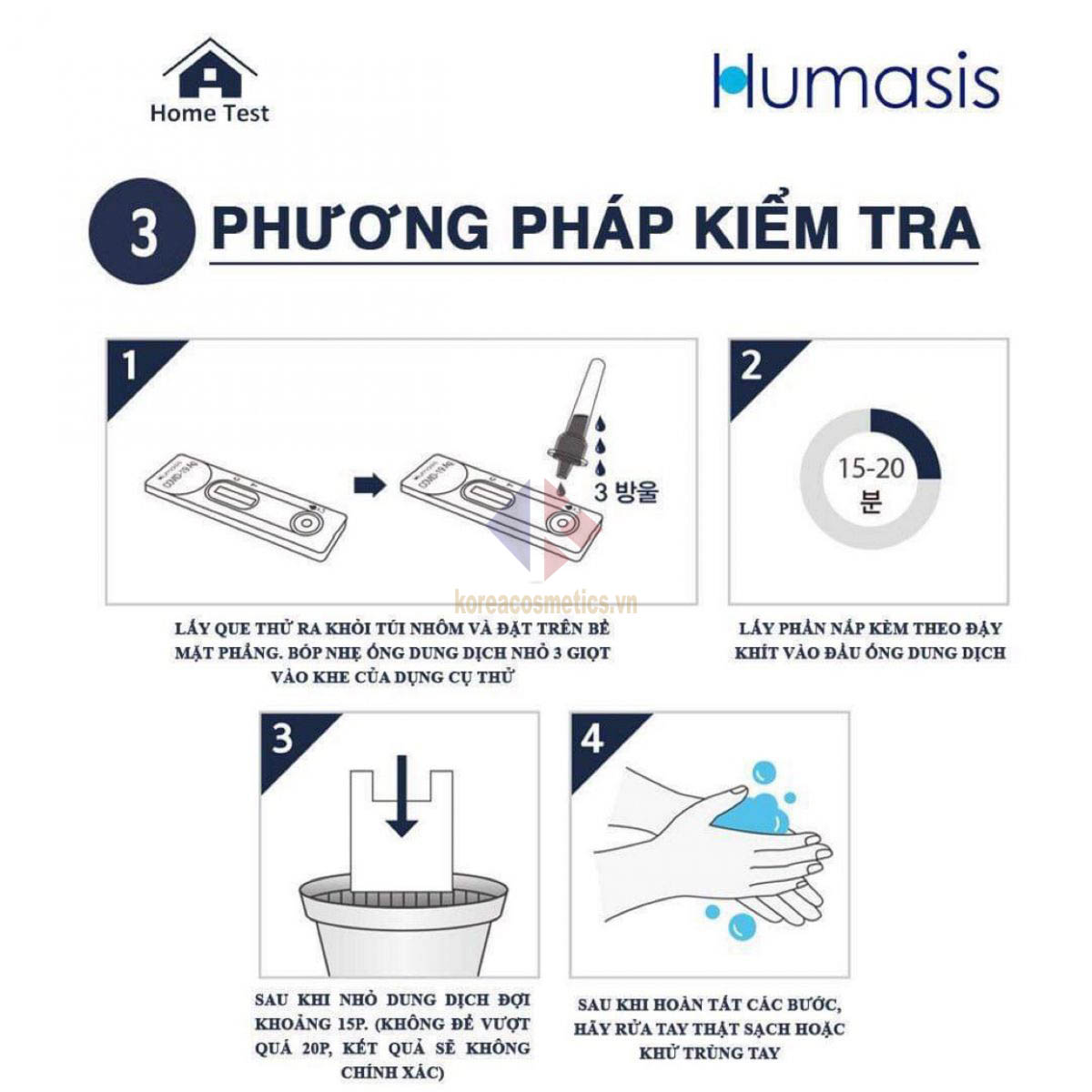 cách sử dụng bộ test covid hàn quốc humasis