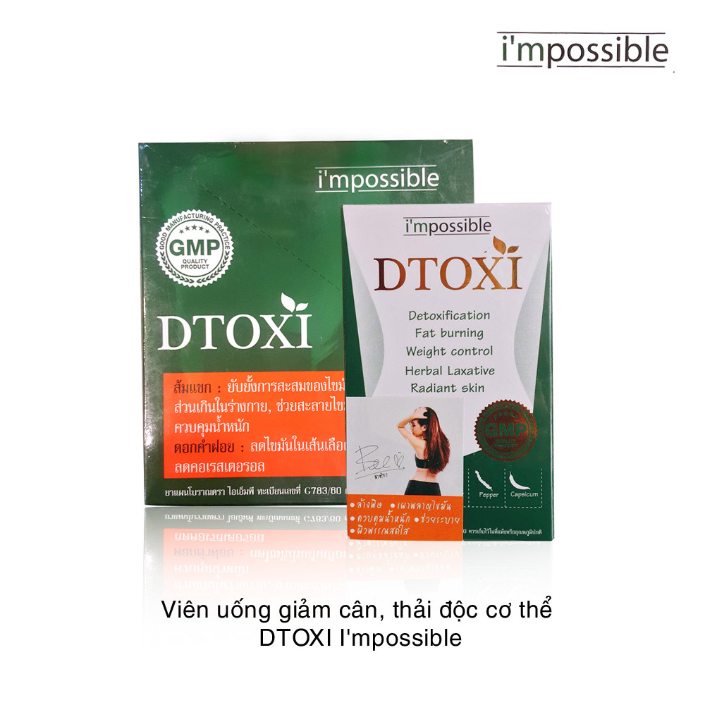 thành phần thuốc giảm cân thái lan dtoxi i'mpossible