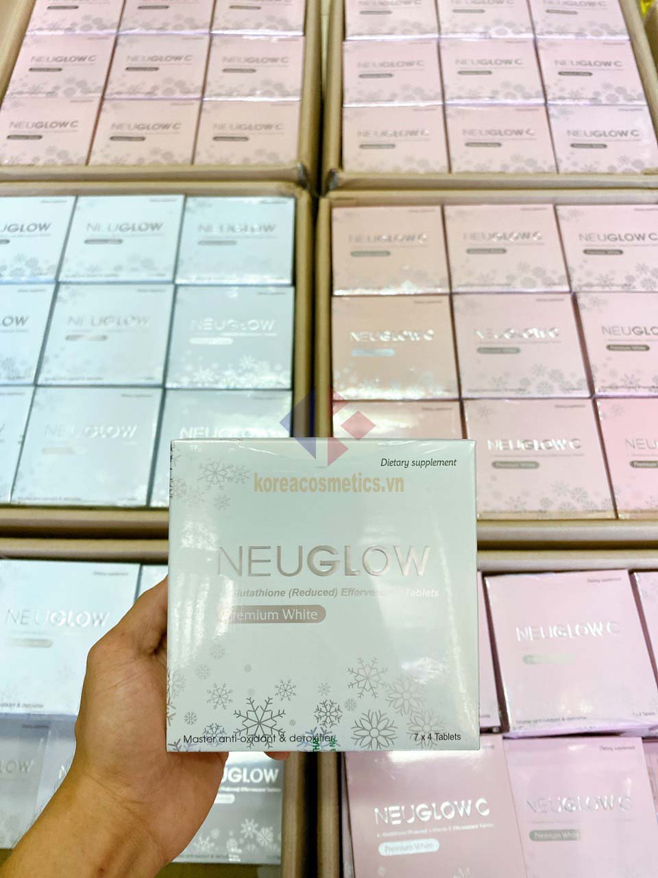 viên sủi trắng da neuglow | neuglow premium white 