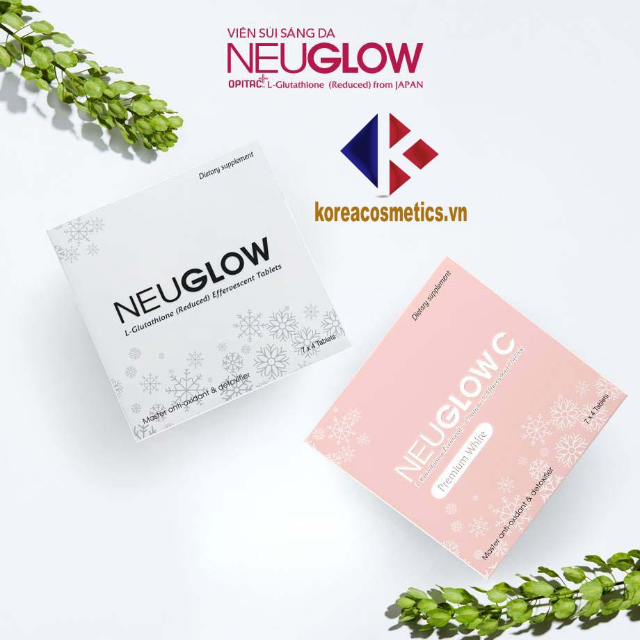 viên sủi neuglow c hồng | viên sủi vitamin c trắng da
